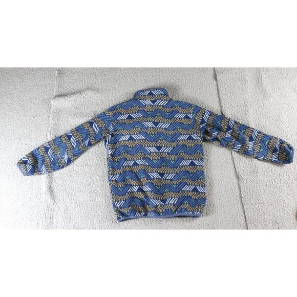 Patagonia Synchilla Kids Medium Multi Aztec Print T Snap Fleece Pullover Pocket - Picture 2 of 7